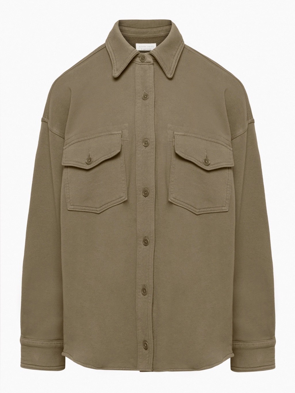 Aritzia Azure Skies Busy Shirt Jacket - Shitake Size Small